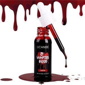 Halloween Dripping Fake Blood Realistic Blood‎ Drops Body Paint Washable Blood